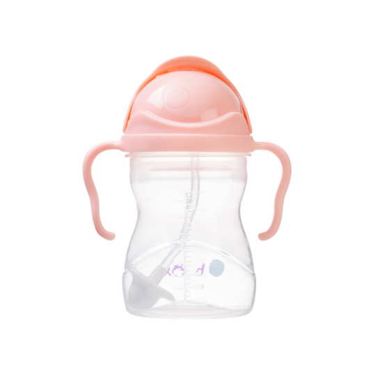 KIMISS tasse de paille pour bébé Gobelet en silicone pour bébé,  entraînement à boire, deux poignées, couvercle, paille, style