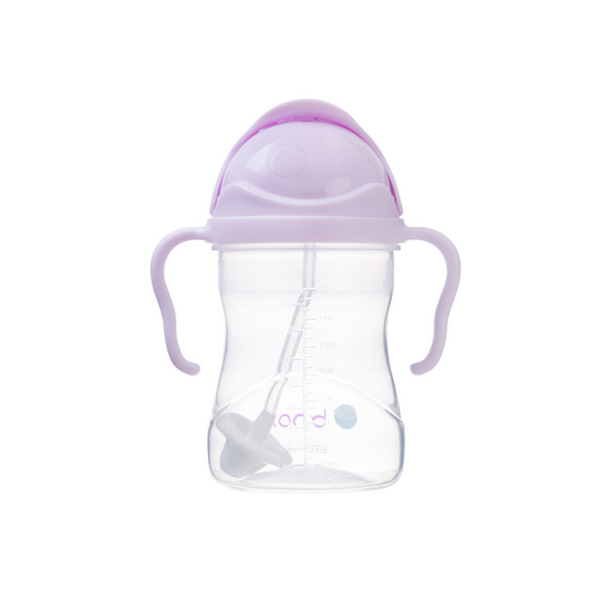 Tasse et gobelet bébé Bc Babycare Tasse d'apprentissage /Gourde Bébé 2  en 1 Inox - - Tasse Paille Enfant - 100% étanche - Anti-fuite - 280ml -  Rose