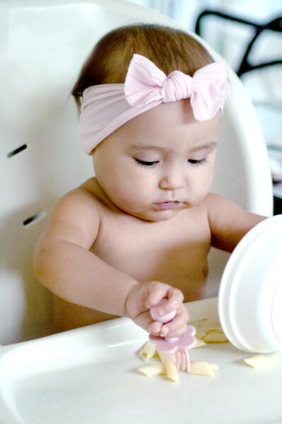 Couverts ergonomiques bébé - rose clair