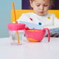 Une idée de génie ! Ces 2 couvercles en silicone universels transforment la plupart des verres ou tasses de taille standard en gobelet adapté pour les enfants.